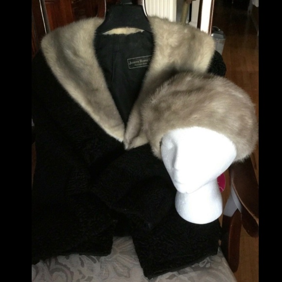 Vntg Wht PLATINUM Sapphire MINK FUR HAT BERET 22\